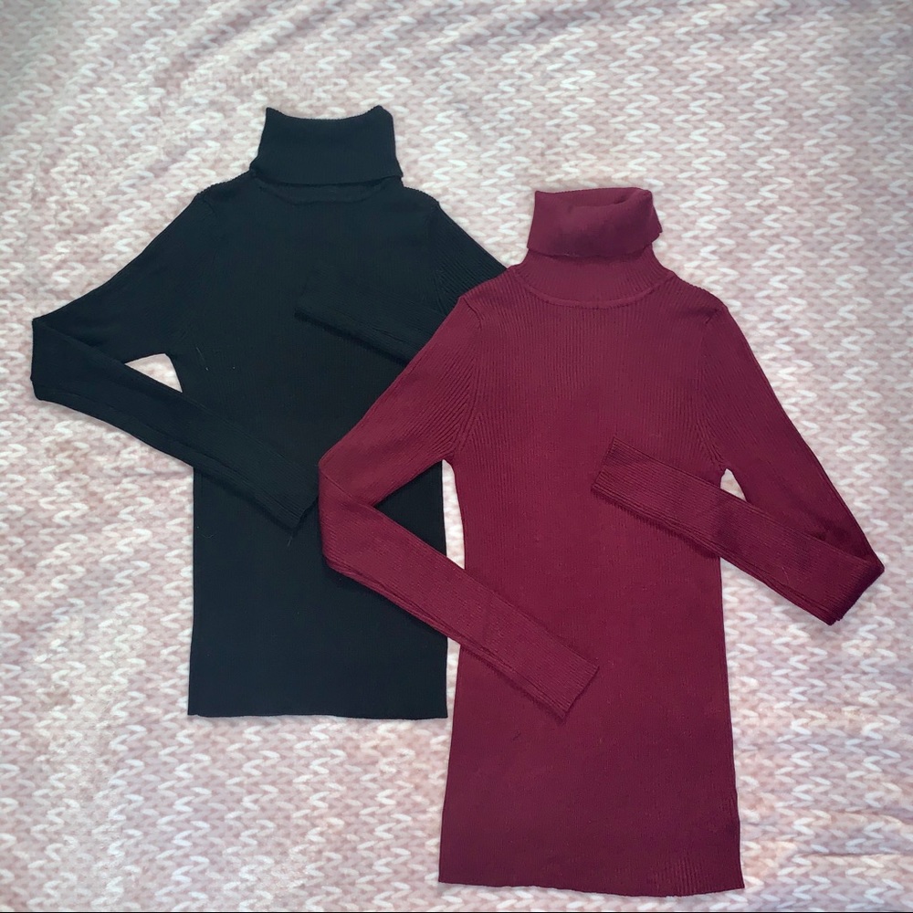 Basic turtleneck tops
